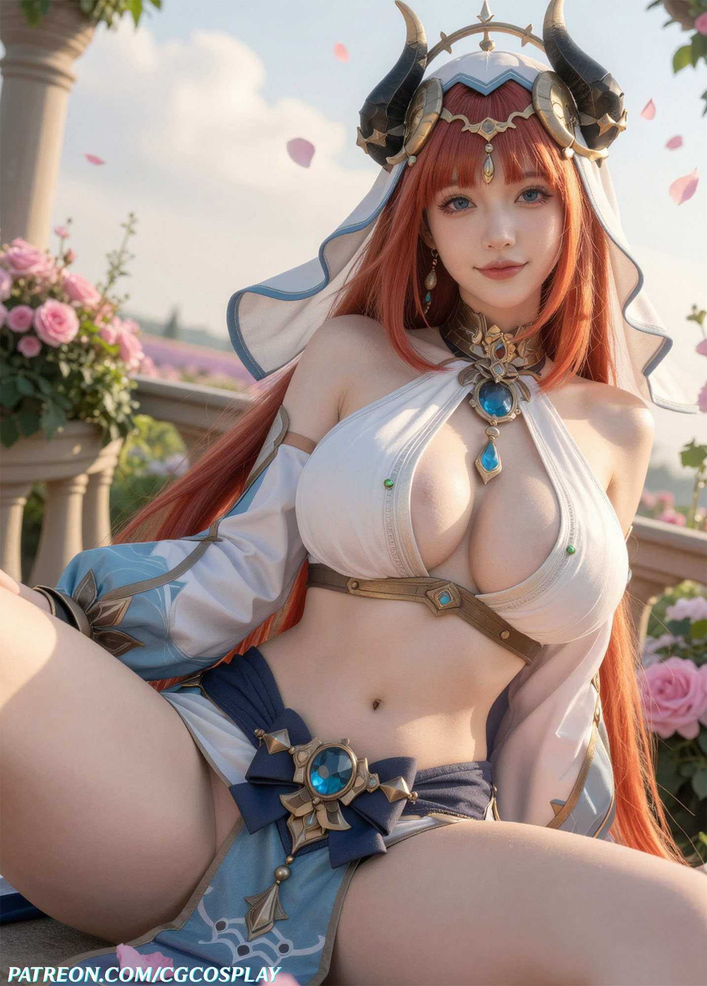 Nilou - Genshin Impact 🐮💧Xiuren秀人写真高清美女套图写真下载-看套图看套图