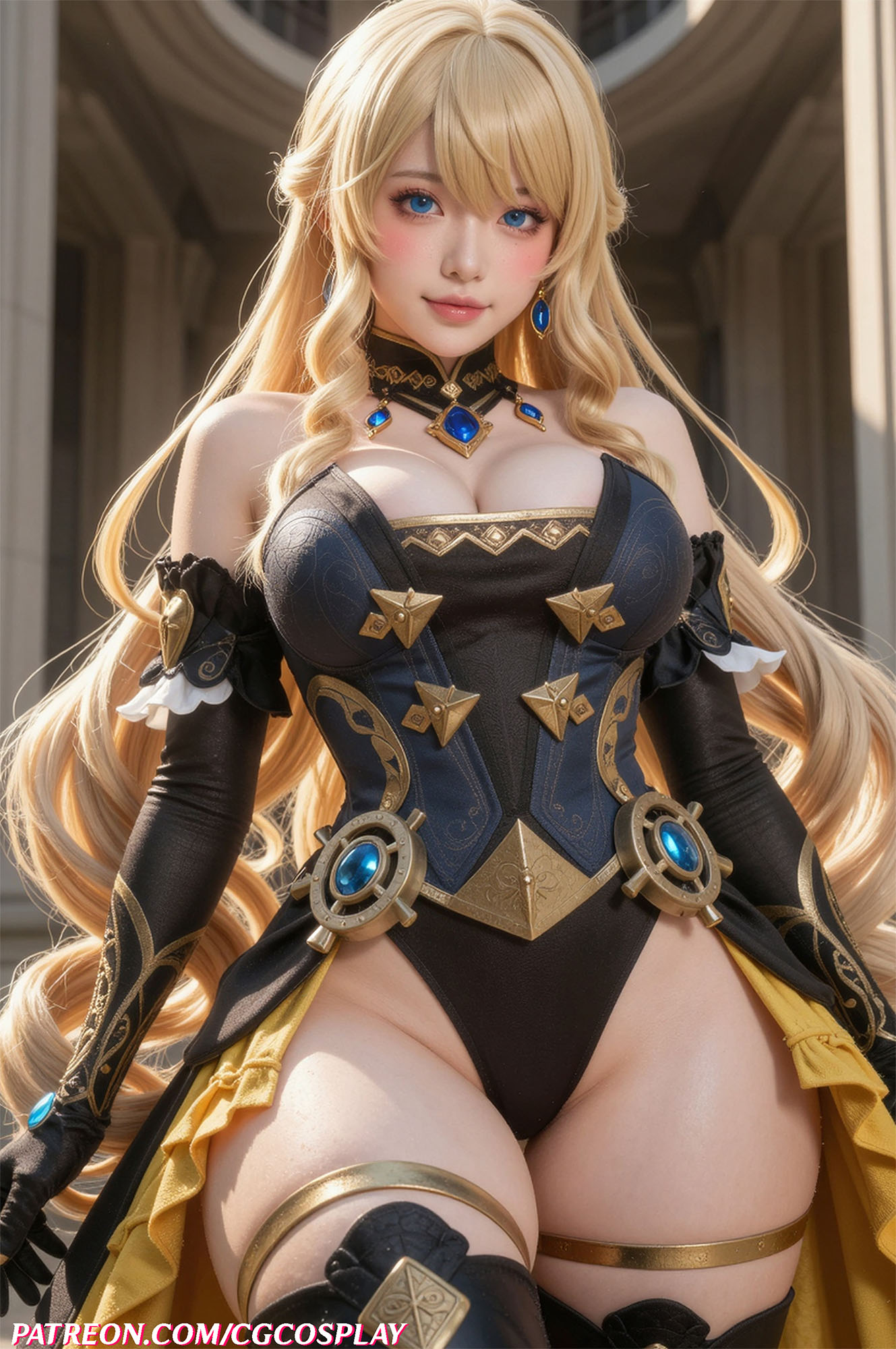 Navia - Genshin Impact ☂🌟🕶️✨Xiuren秀人写真高清美女套图写真下载-看套图看套图