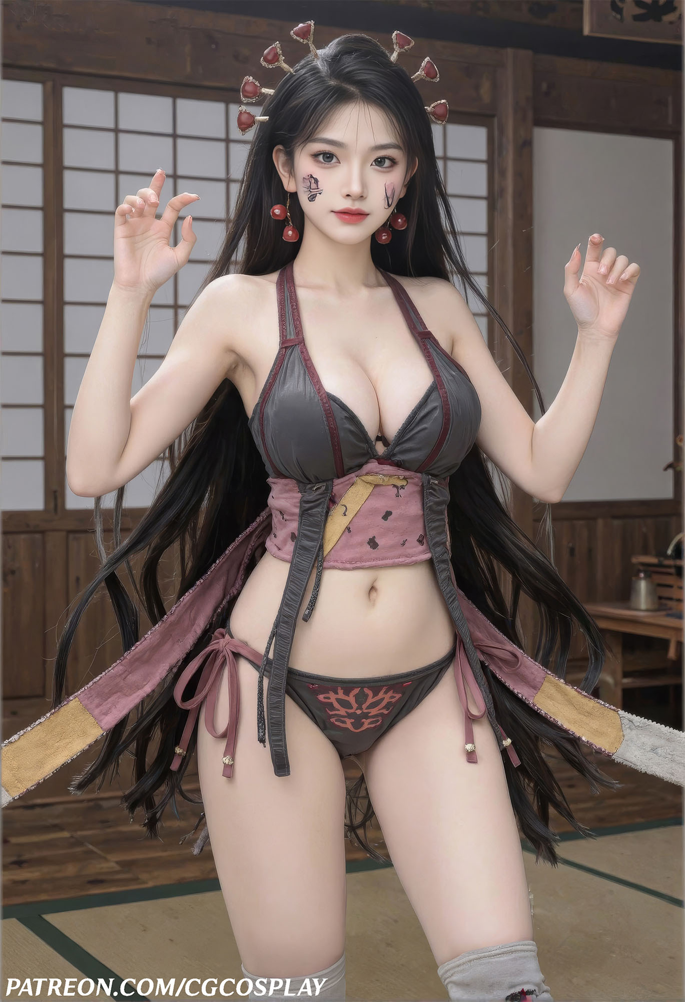 Daki - Kimetsu No Yaiba 👹🌸Xiuren秀人写真高清美女套图写真下载-看套图看套图