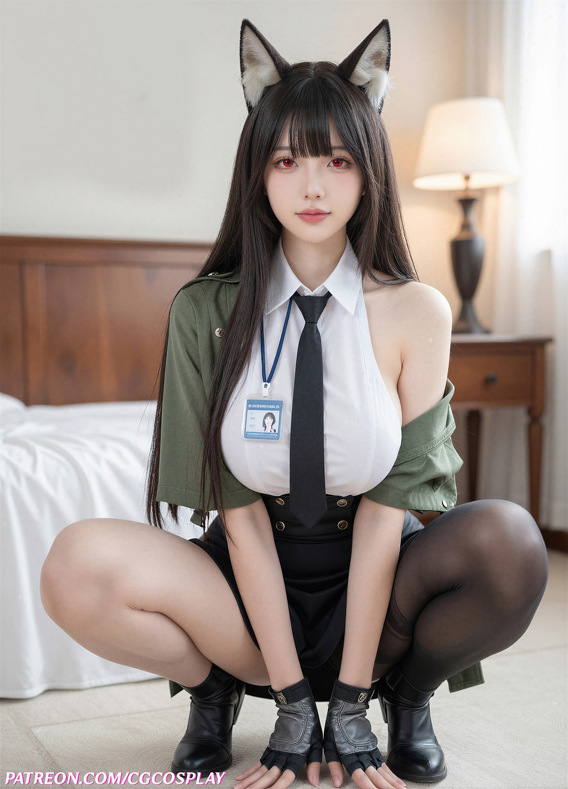 Hoshimi Miyabi - Zenless Zone Zero 🦊🖤🌸Xiuren秀人写真高清美女套图写真下载-看套图看套图