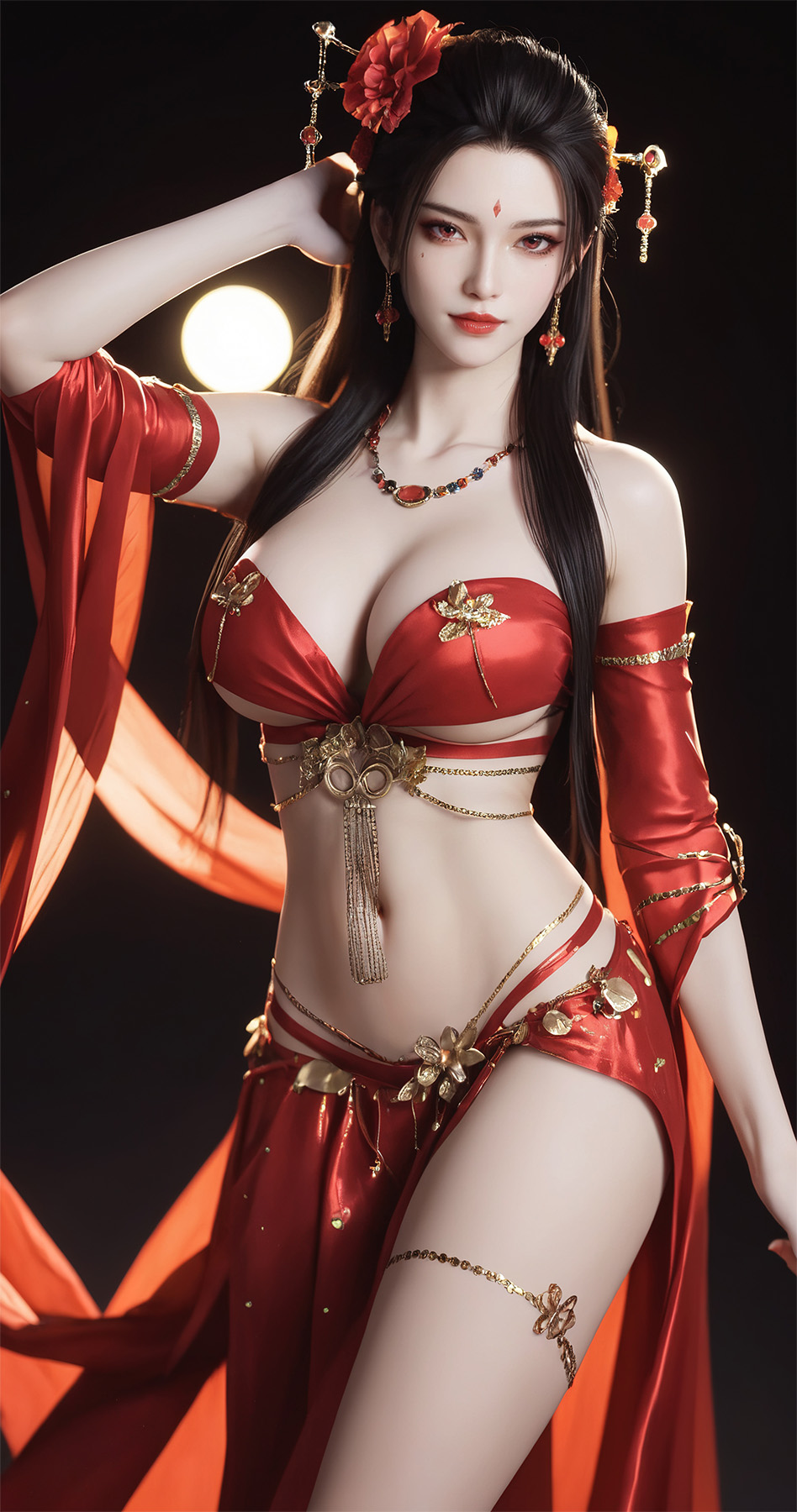 AI Generated Bloody Spell - Priestess