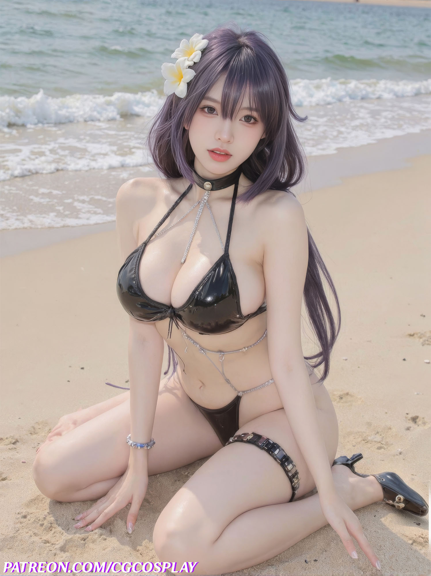 Mogador Swimsuit 🌊🐋 - Azur Lane 💜🫐Xiuren秀人写真高清美女套图写真下载-看套图看套图