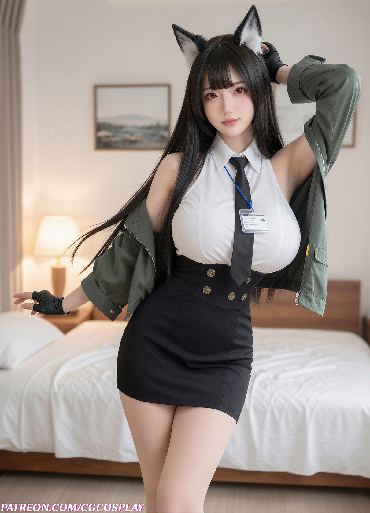 Hoshimi Miyabi - Zenless Zone Zero 🦊🖤🌸Xiuren秀人写真高清美女套图写真下载-看套图看套图