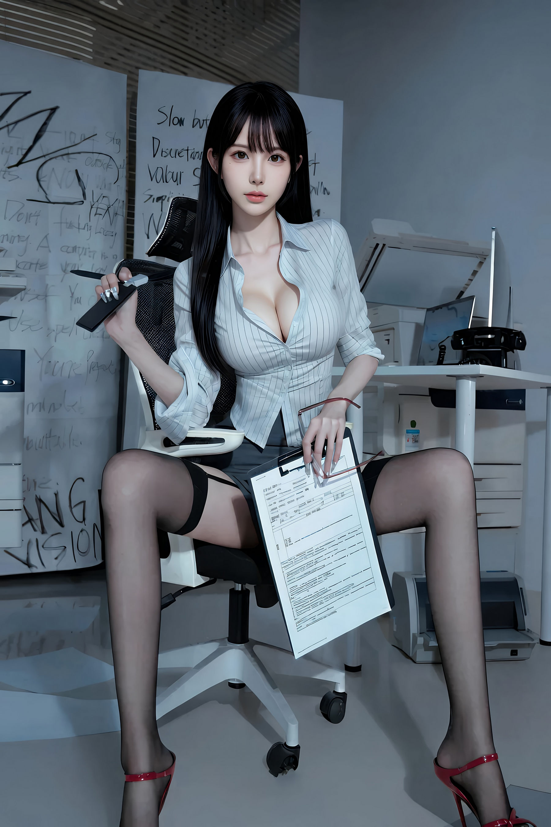 图片[2]-[AiGirl] 芭喜mila 性感OL [80P]-看套图