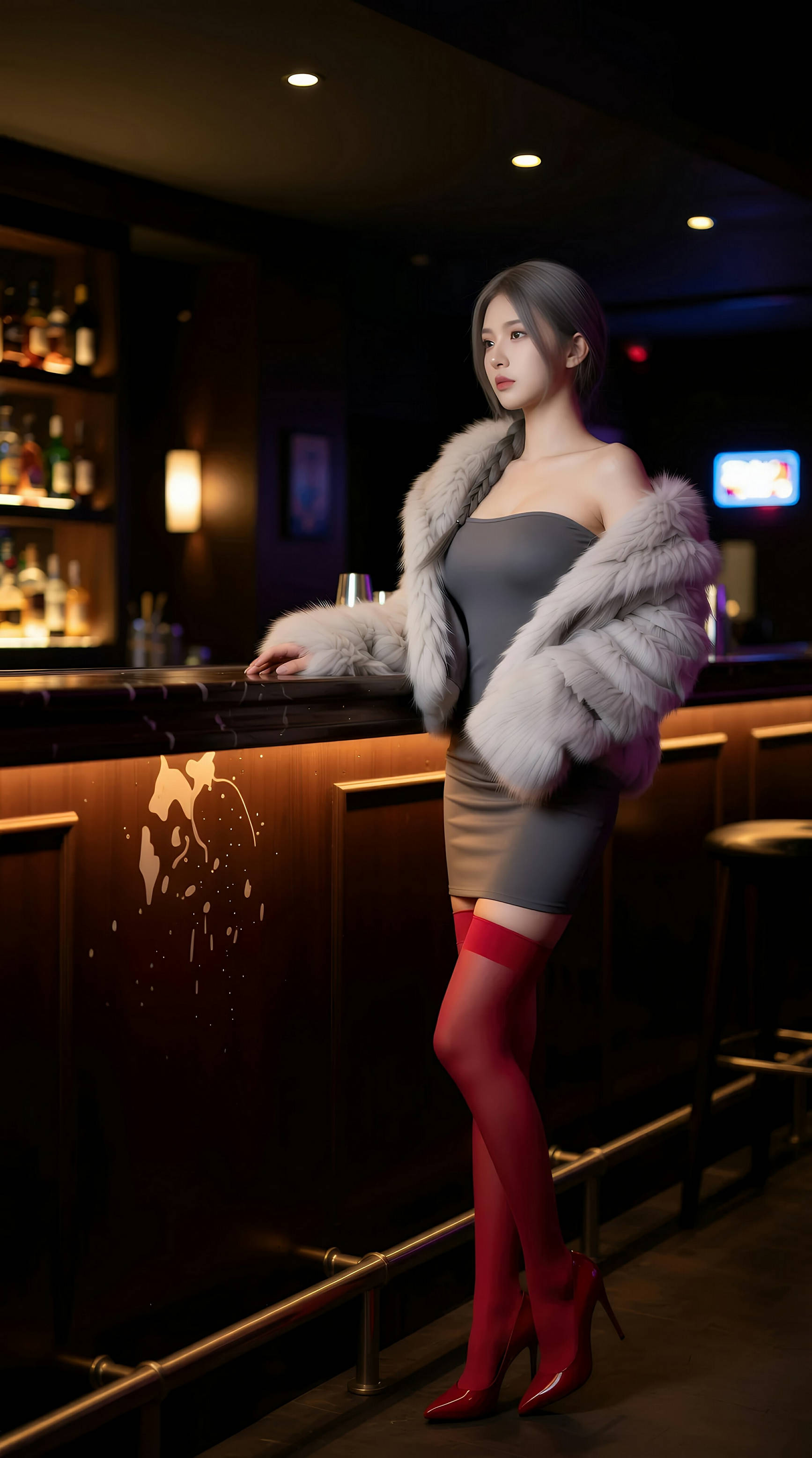 图片[4]-[AiGirl] 熙蕾学姐ruby 红色丝袜 [86P]-看套图