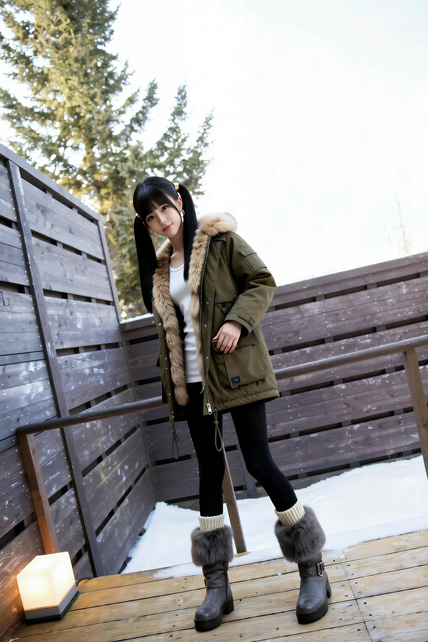 图片[4]-[AiGirl] 柚柚sasa 白T运动短裤 [66P]-看套图