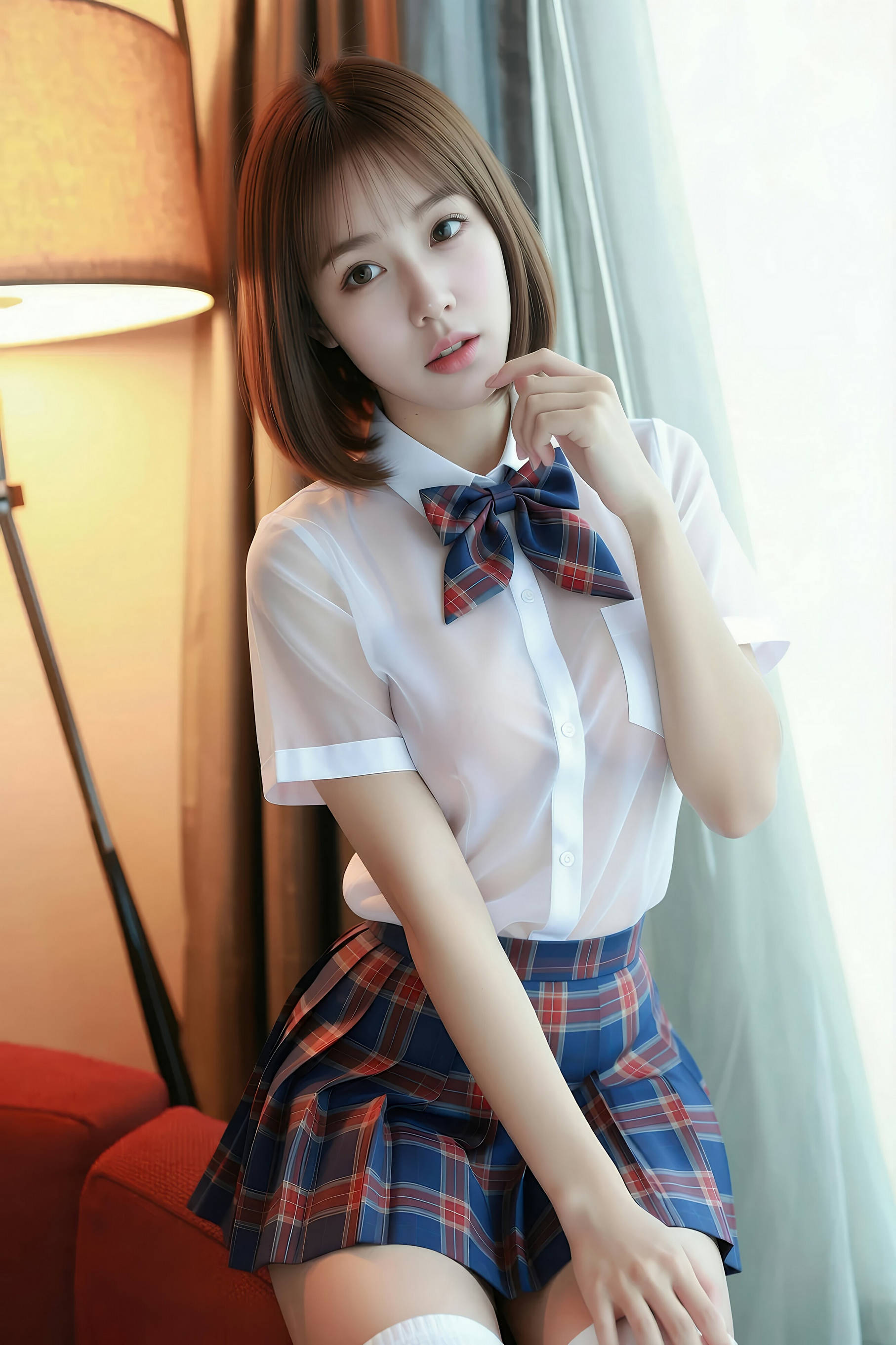 [AiGirl] 小乔不乔 JK裙 [88P]-看套图