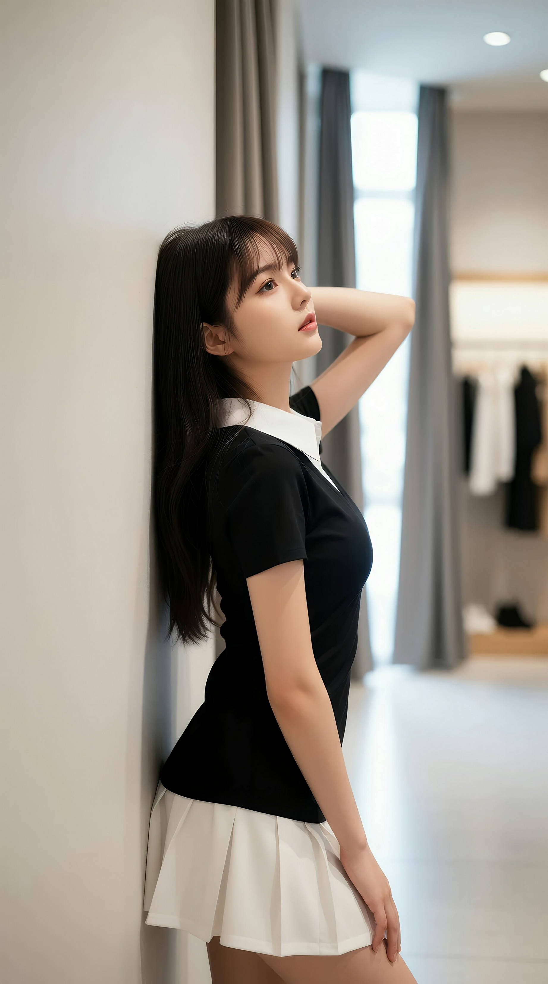 图片[2]-[AiGirl] 夏甜ava 白色短裙 [71P]-看套图