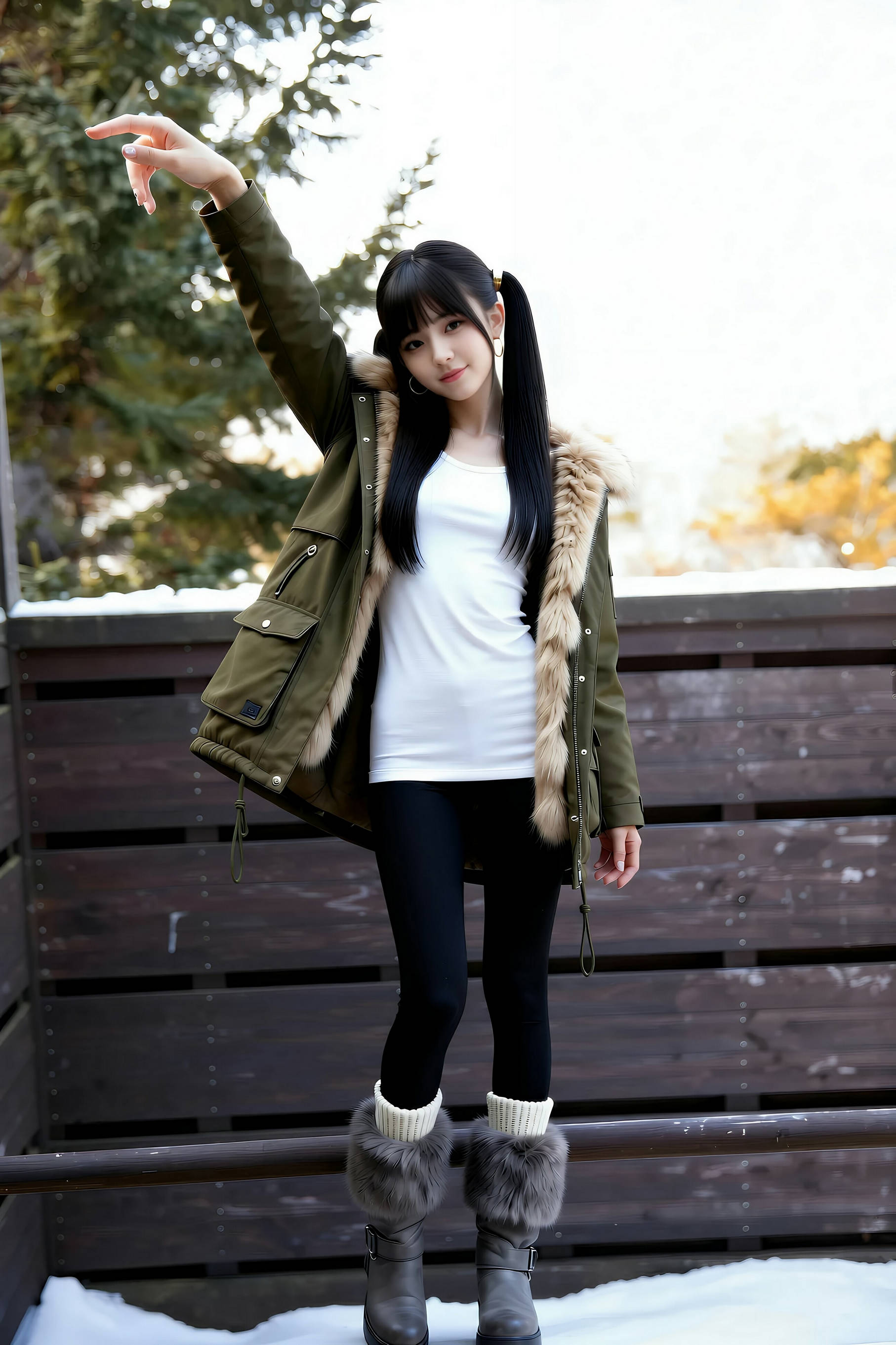 图片[3]-[AiGirl] 柚柚sasa 白T运动短裤 [66P]-看套图