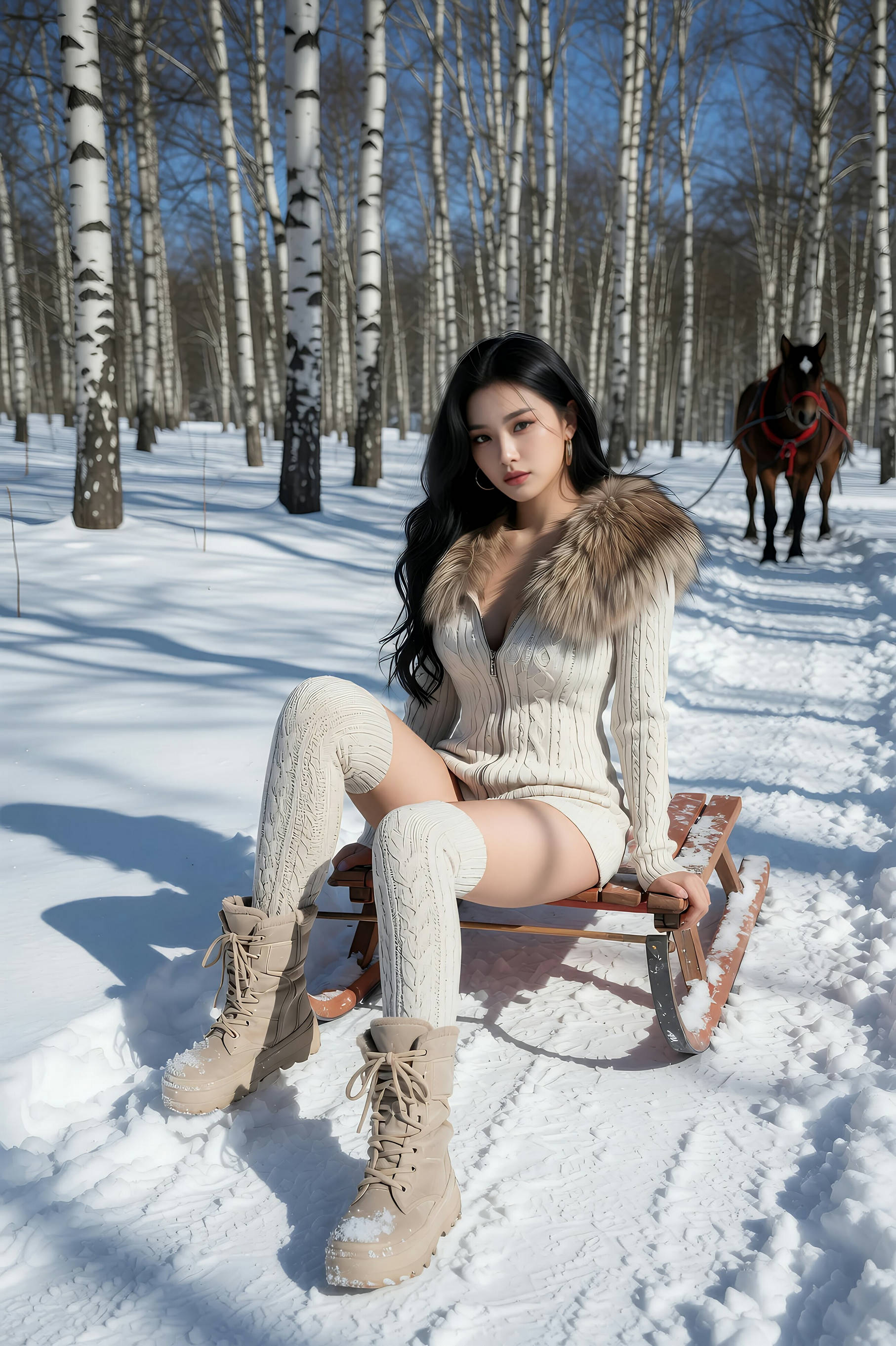 [AiGirl] 乐瑶 雪地 [71P]-看套图