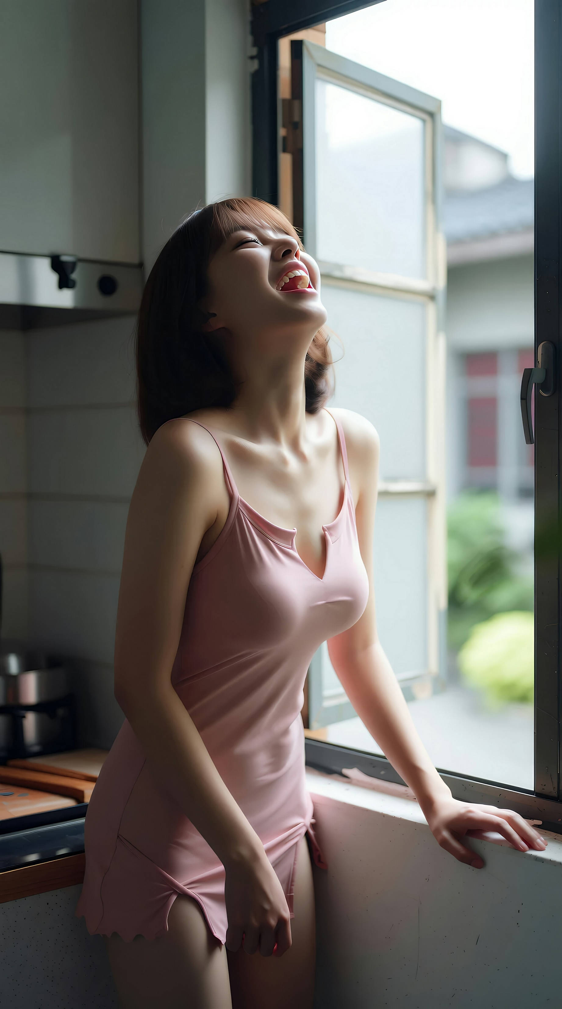 图片[2]-[AiGirl] 小乔不乔 粉色短裙 [100P]-看套图