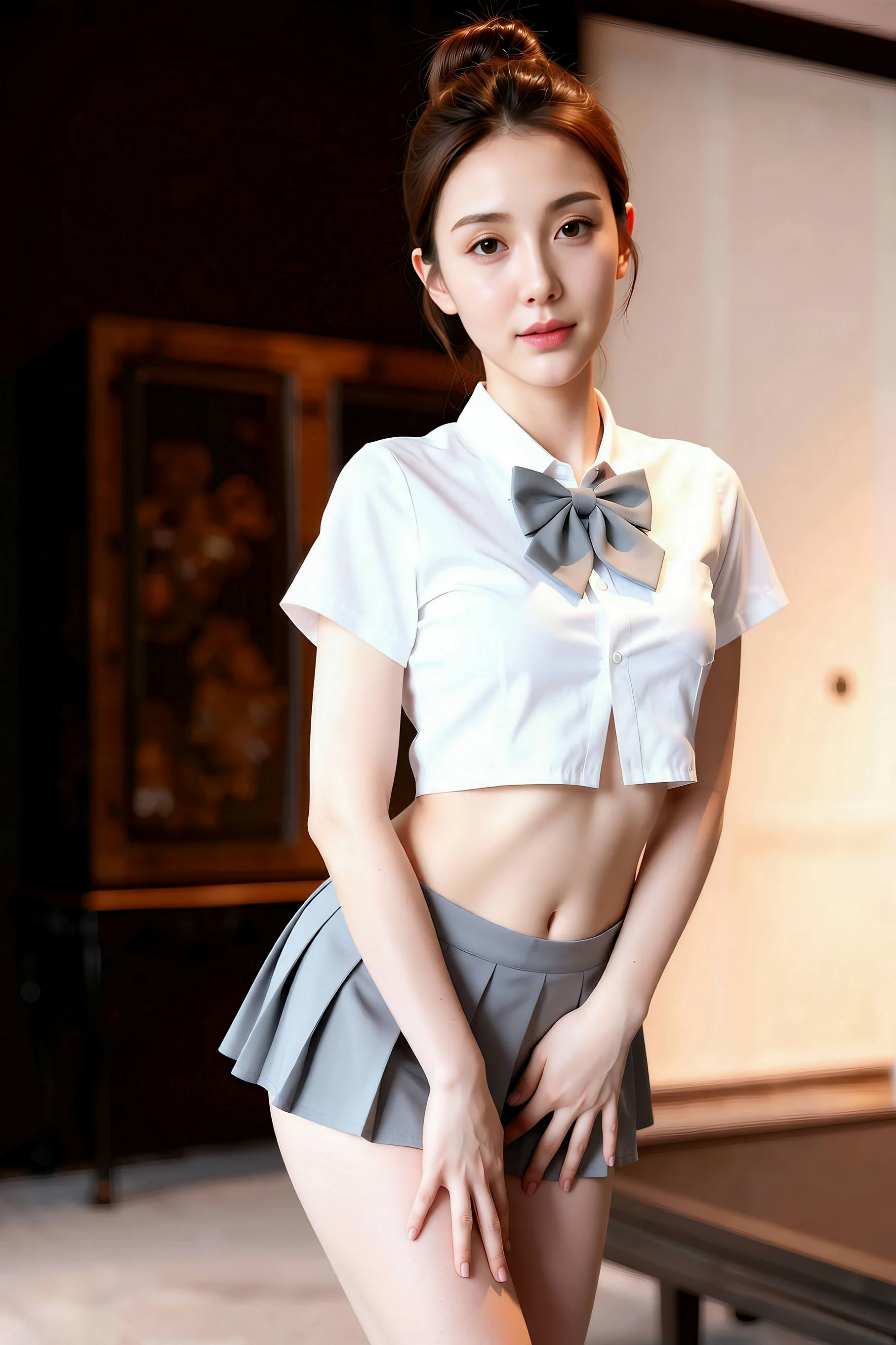 [AiGirl] 一柠 超短JK [87P]-看套图