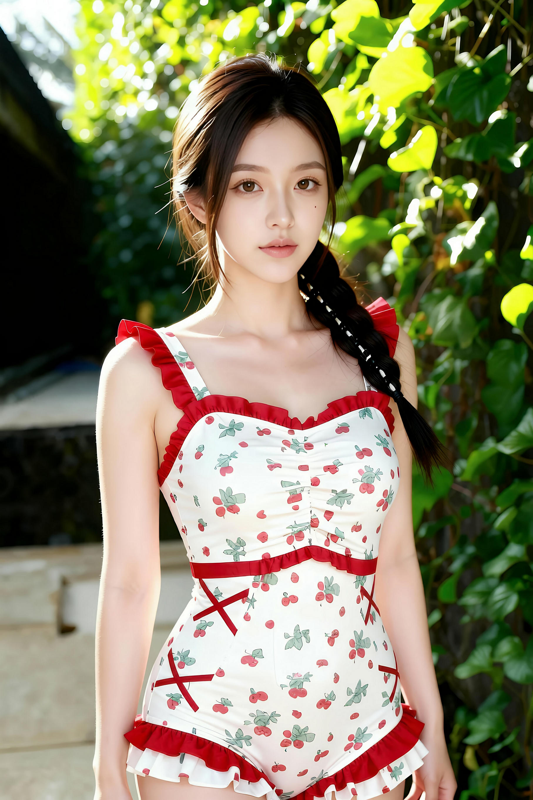 图片[4]-[AiGirl] 熙蕾学姐 樱桃连体 [64P]-看套图