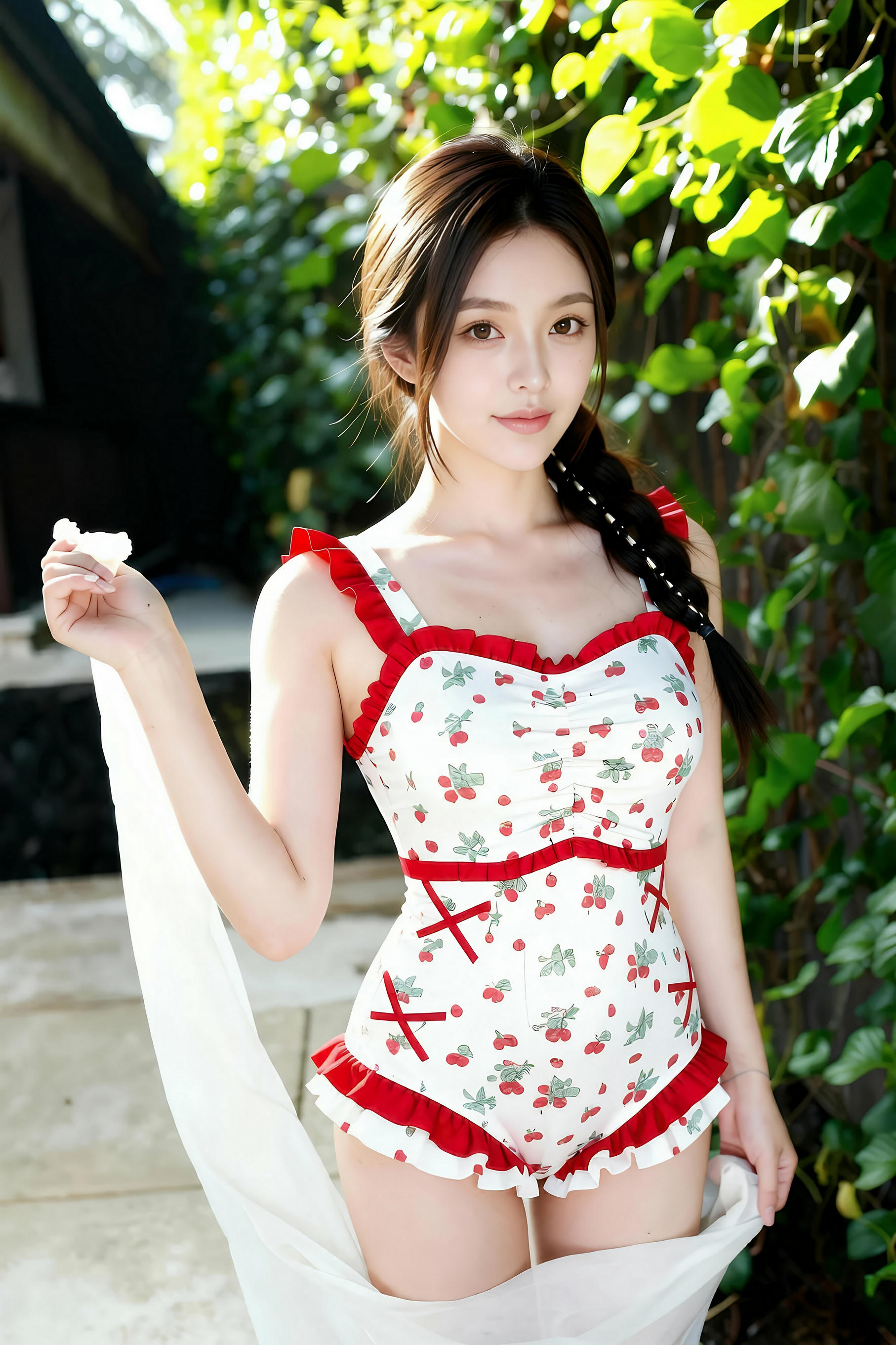 图片[3]-[AiGirl] 熙蕾学姐 樱桃连体 [64P]-看套图
