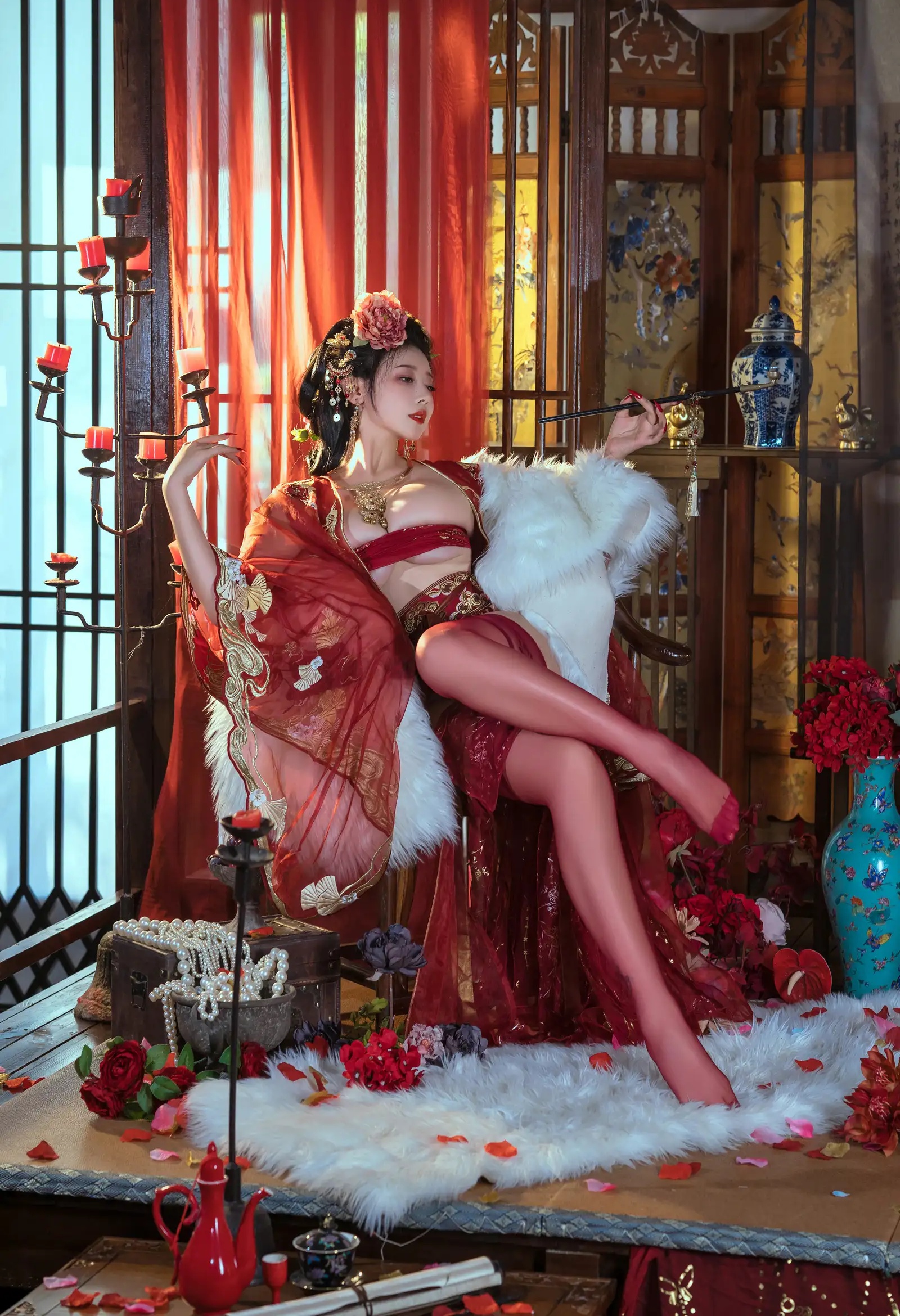 Coser美女奈汐酱NiceNo.089 &ndash; &云溪溪&奶桃 青楼韵事 [120P]Xiuren秀人写真高清美女套图写真下载-看套图看套图