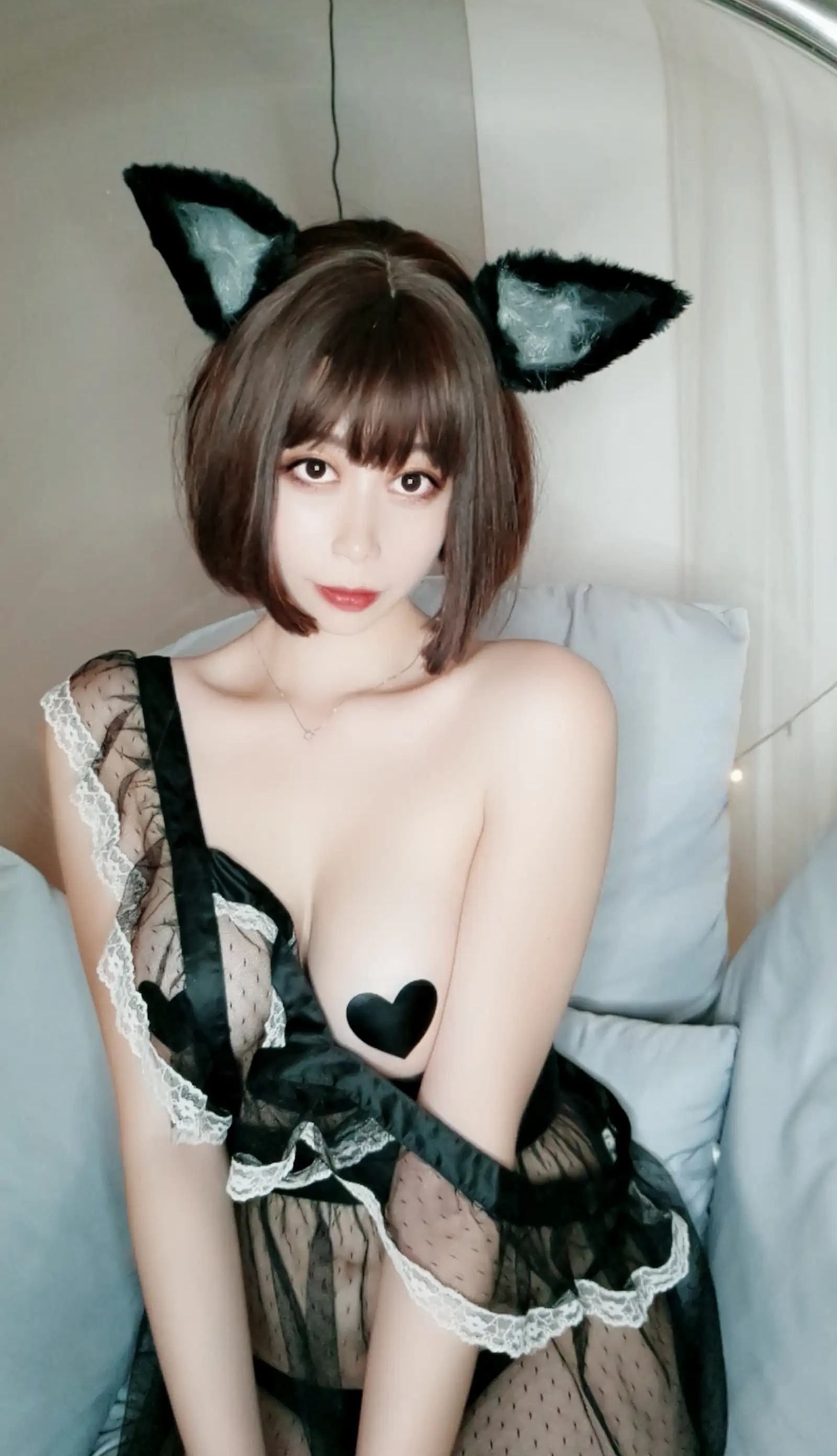 Coser美女奈汐酱NiceNo.024 &ndash; 自拍Vol.003 猫耳透明睡衣 主题写真 [50P]Xiuren秀人写真高清美女套图写真下载-看套图看套图