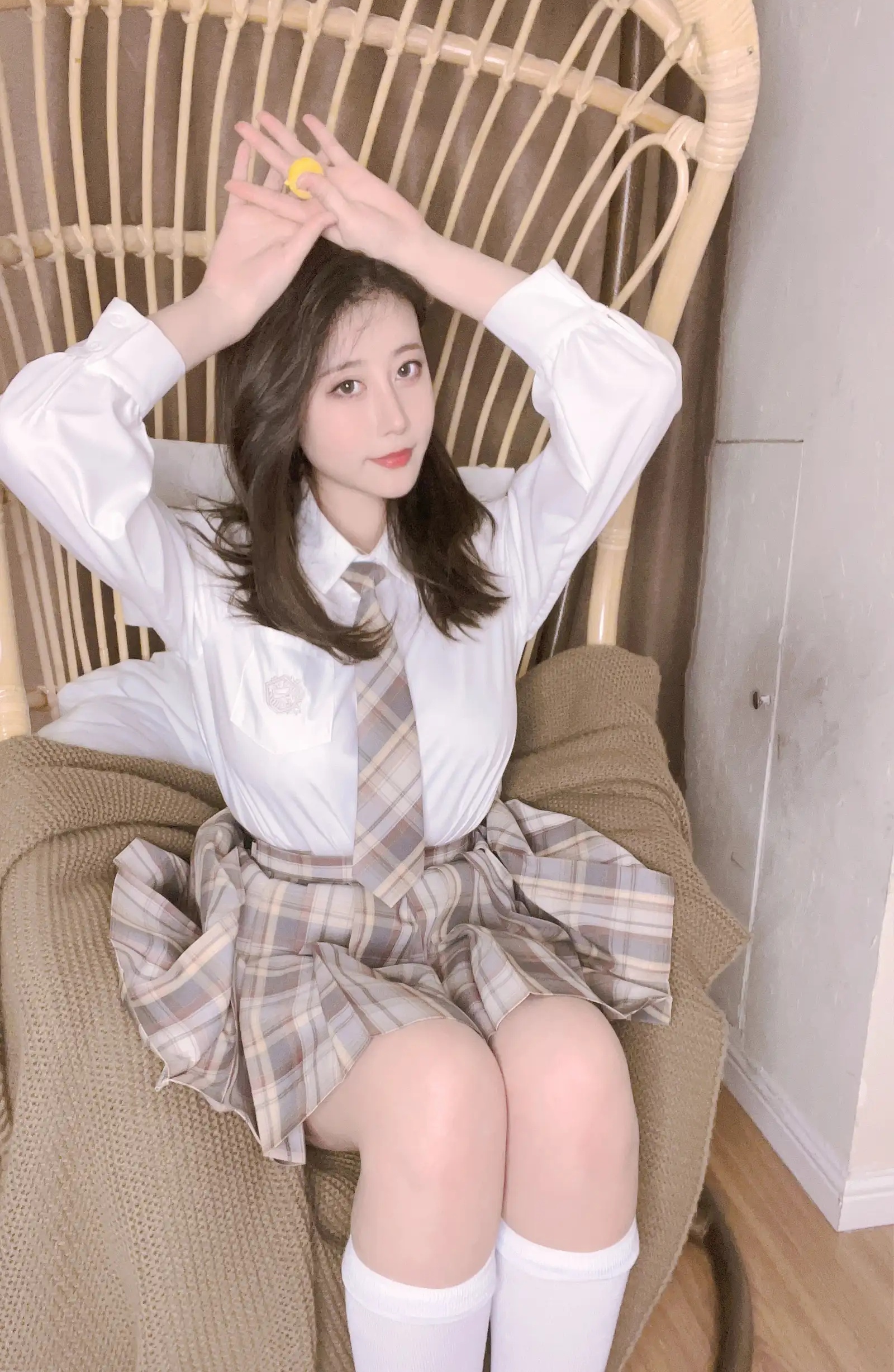 Coser美女奈汐酱NiceNo.059 &ndash; 34号自拍本 JK 主题写真 [53P]Xiuren秀人写真高清美女套图写真下载-看套图看套图
