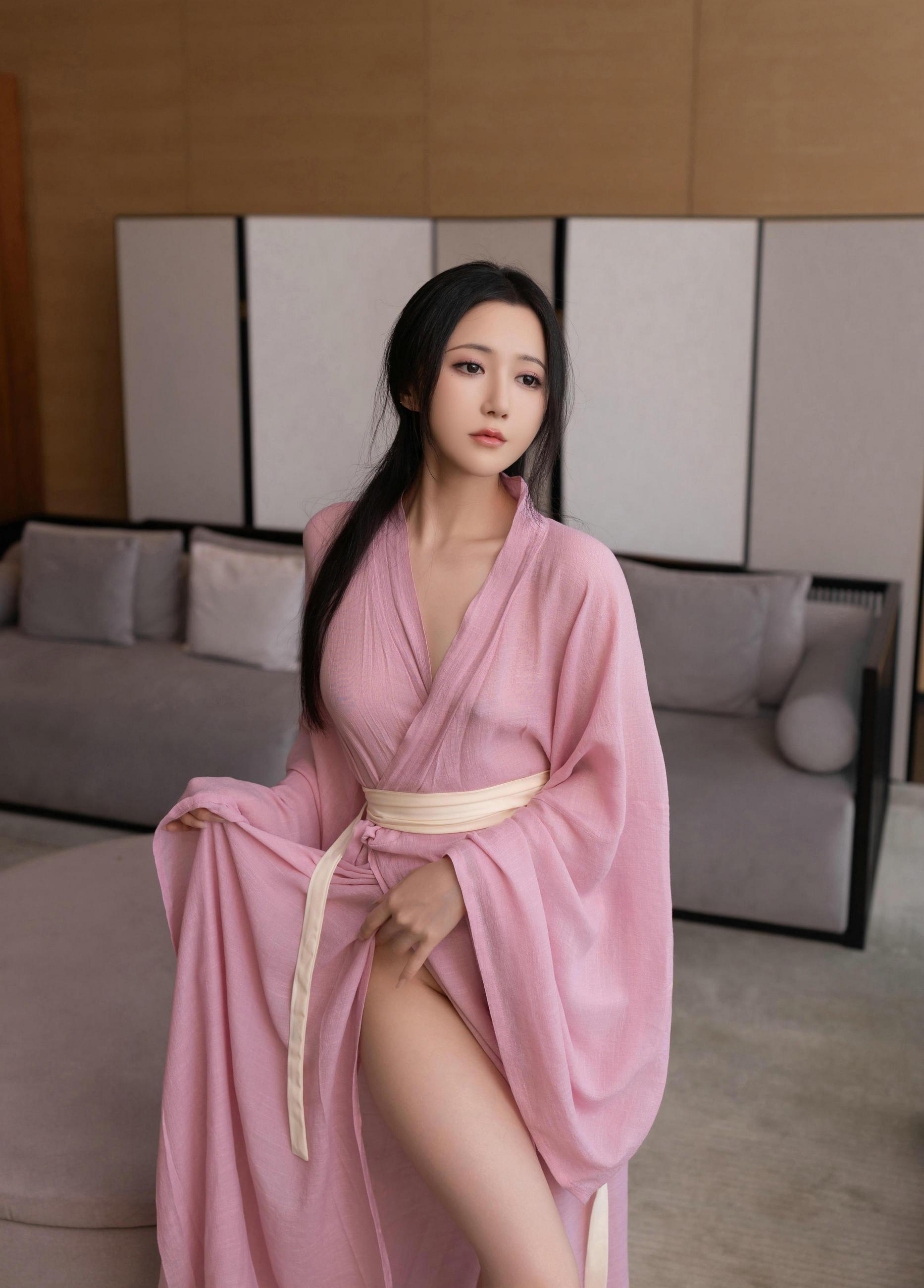 图片[3]-[秀人付费] 鱼子酱Fish 诱人私拍福利 月影纱-看套图