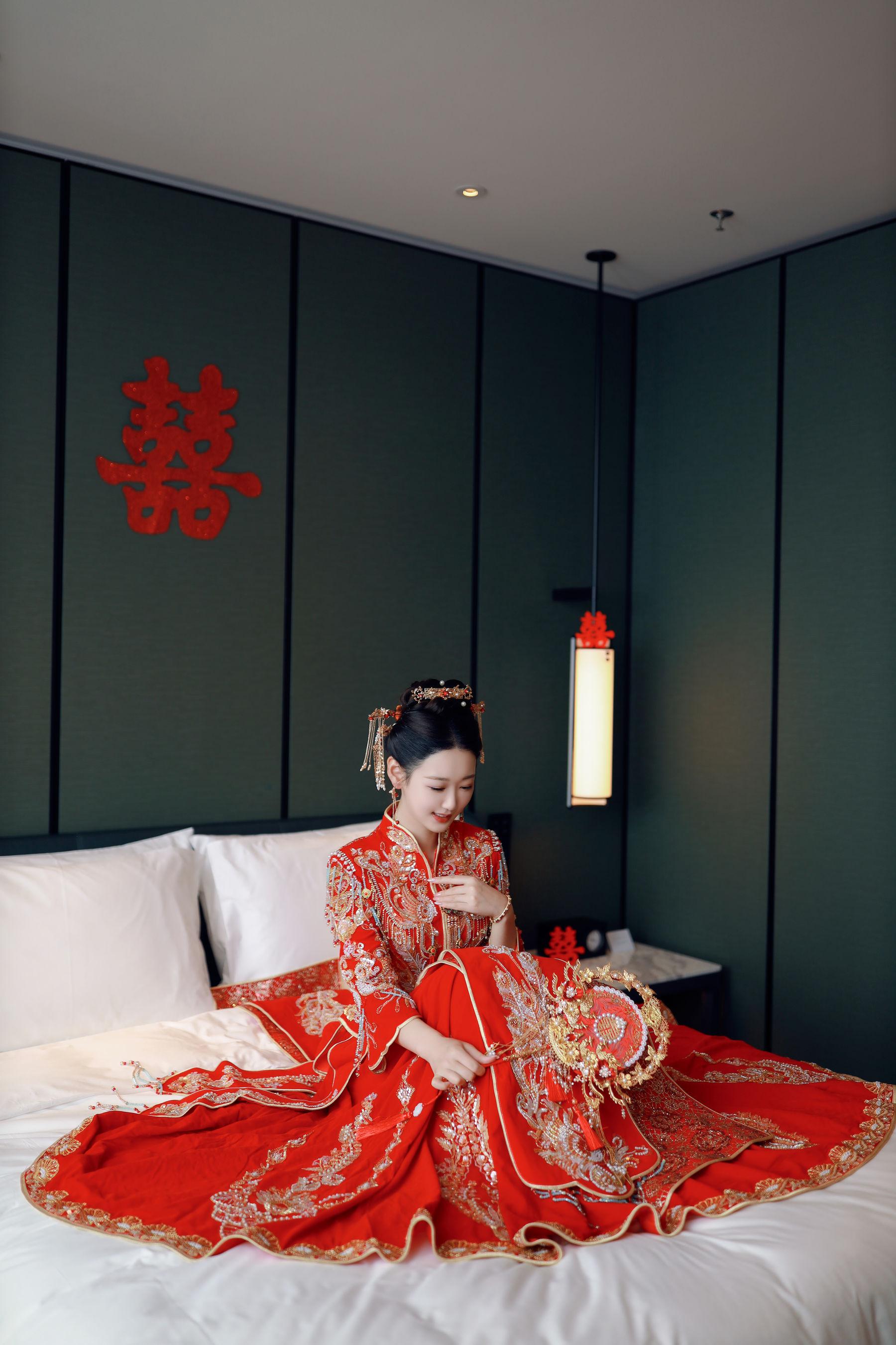 图片[2]-[秀人付费] 唐安琪 诱人私拍福利 新娘写真-看套图